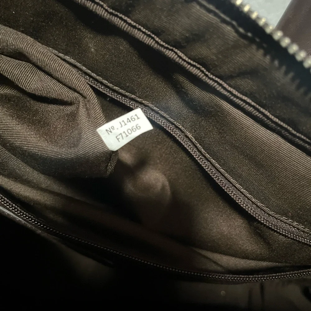 Coach Slim Bicolor Leather Briefcase - Picture 9 of 13